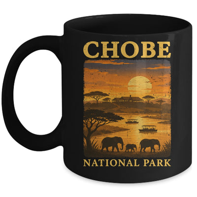 Chobe National Park Travel Botswana Safari Wildlife Retro Mug | siriusteestore