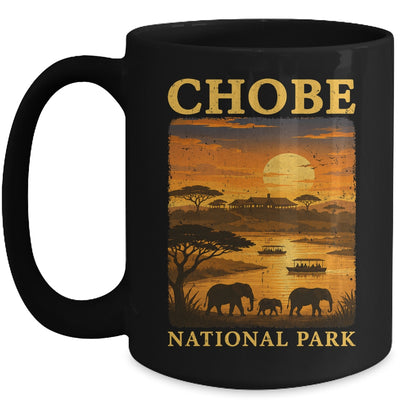 Chobe National Park Travel Botswana Safari Wildlife Retro Mug | siriusteestore