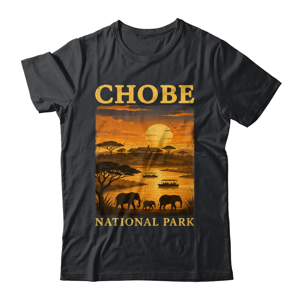 Chobe National Park Travel Botswana Safari Wildlife Retro Shirt & Tank Top | siriusteestore
