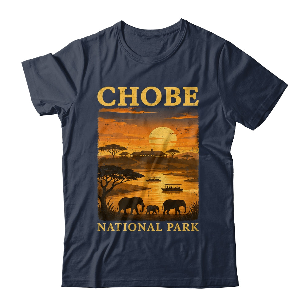 Chobe National Park Travel Botswana Safari Wildlife Retro Shirt & Tank Top | siriusteestore