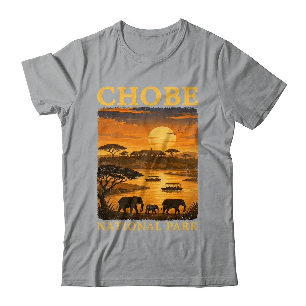 Chobe National Park Travel Botswana Safari Wildlife Retro Shirt & Tank Top | siriusteestore