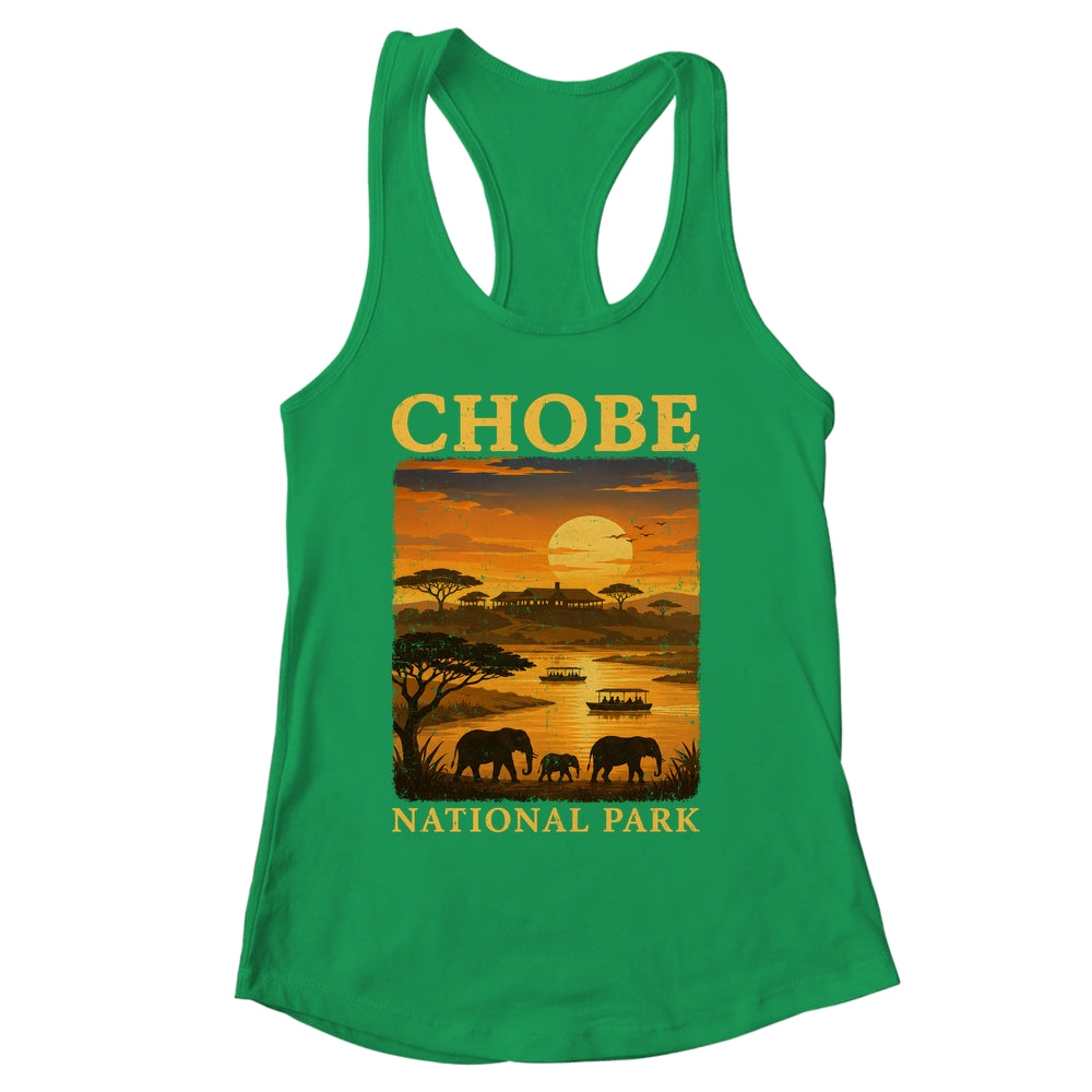 Chobe National Park Travel Botswana Safari Wildlife Retro Shirt & Tank Top | siriusteestore