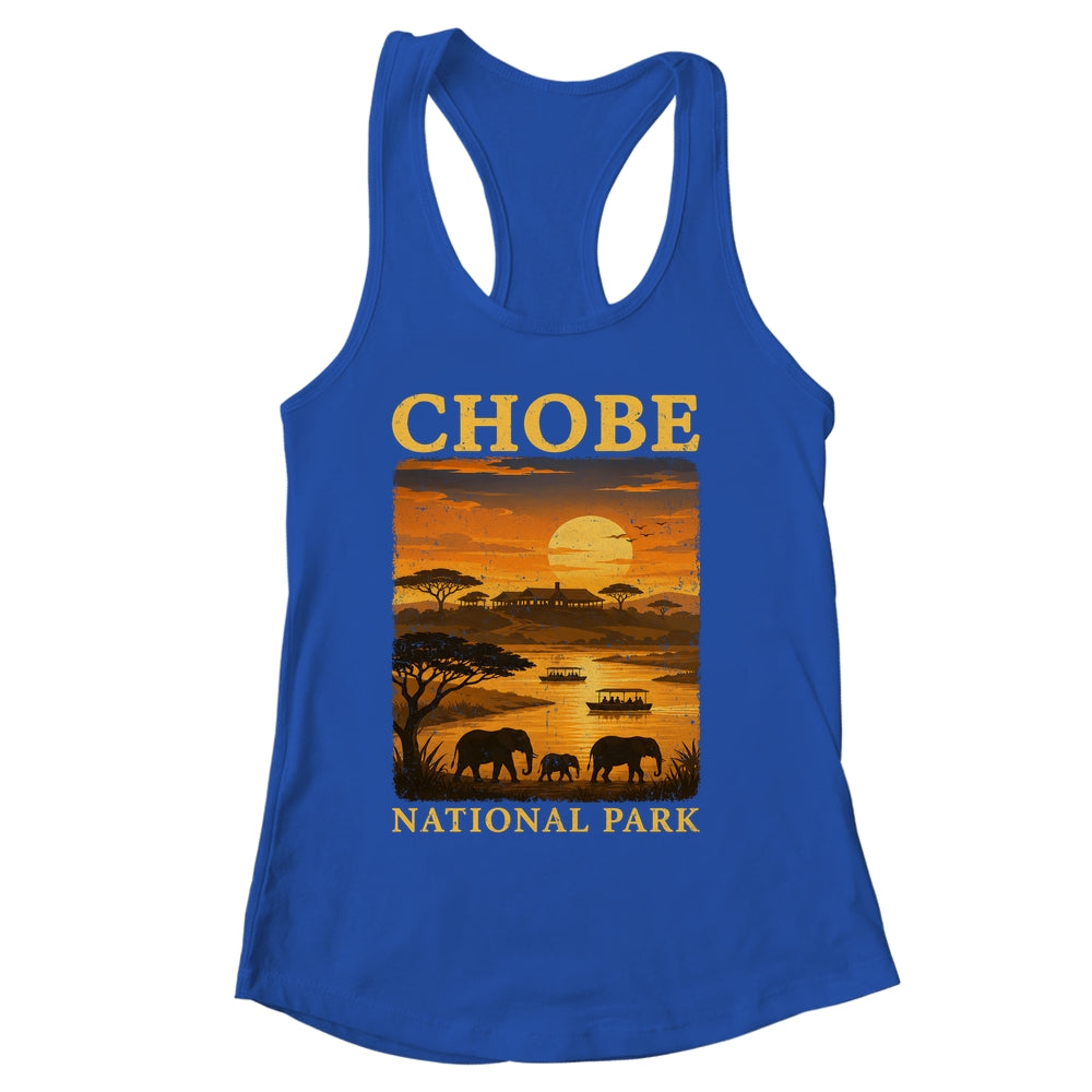 Chobe National Park Travel Botswana Safari Wildlife Retro Shirt & Tank Top | siriusteestore