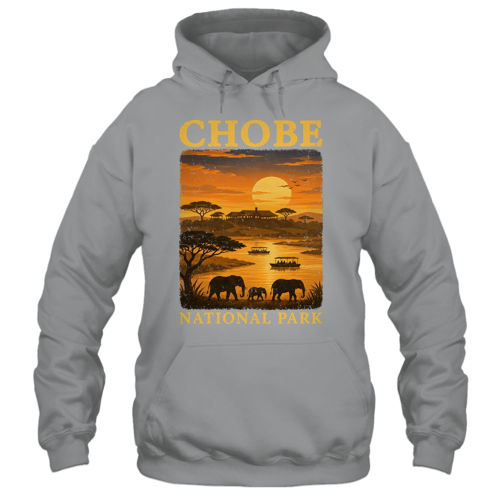 Chobe National Park Travel Botswana Safari Wildlife Retro Shirt & Tank Top | siriusteestore