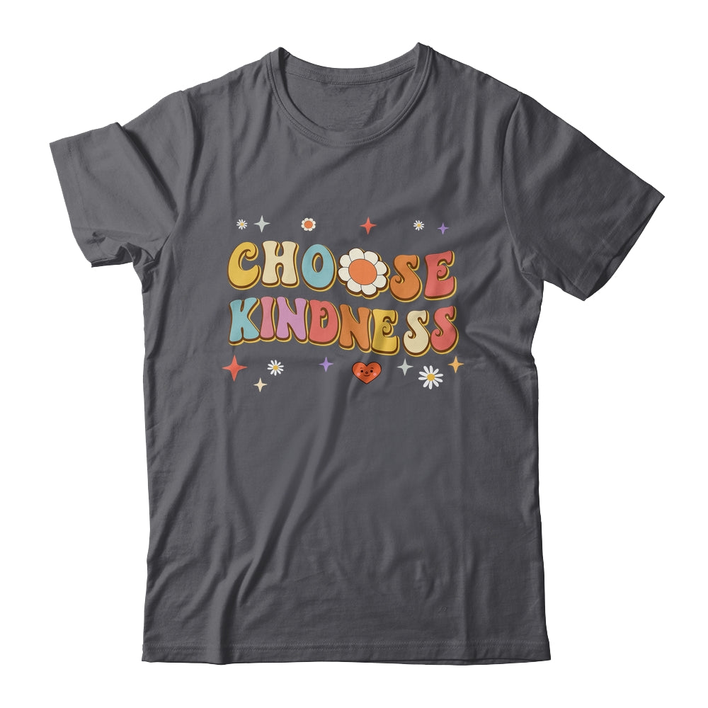 Choose Kindness Retro Groovy Be Kind Women Men Inspirational Shirt & Hoodie | siriusteestore
