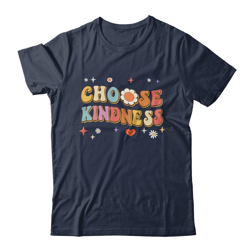Choose Kindness Retro Groovy Be Kind Women Men Inspirational Shirt & Hoodie | siriusteestore