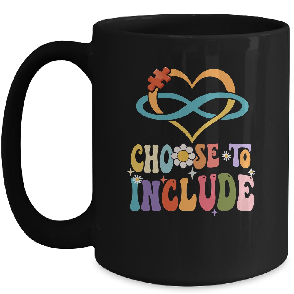 Choose To Include Autism Awareness Teacher Special Education Mug | siriusteestore