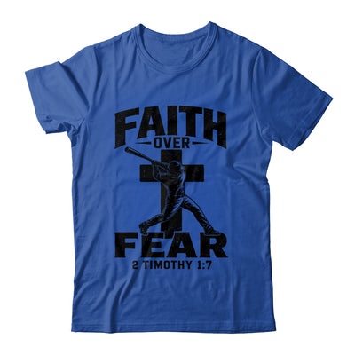 Christian Baseball Faith Over Fear Bible Verse Baseball Boys Shirt & Hoodie | siriusteestore