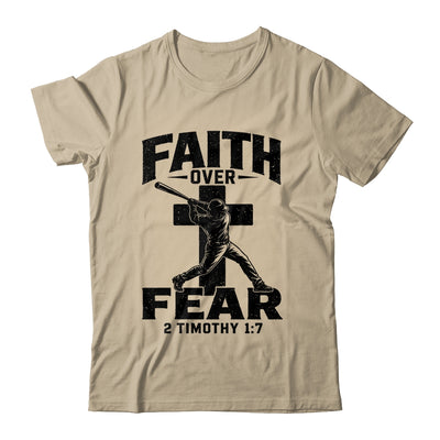 Christian Baseball Faith Over Fear Bible Verse Baseball Boys Shirt & Hoodie | siriusteestore