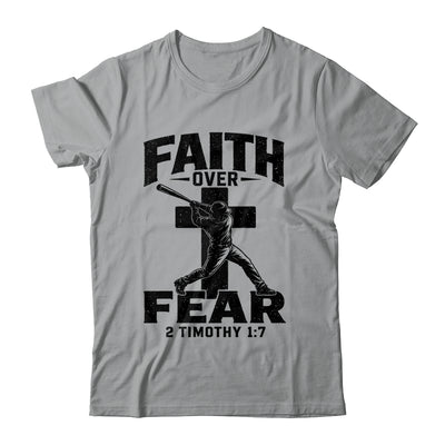 Christian Baseball Faith Over Fear Bible Verse Baseball Boys Shirt & Hoodie | siriusteestore
