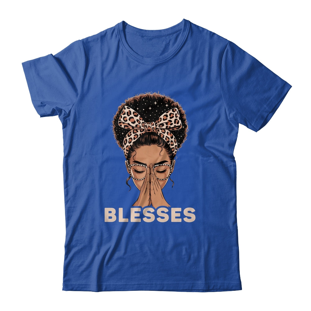 Christian Blessed Black Woman Praying Afro African American Shirt & Tank Top | siriusteestore