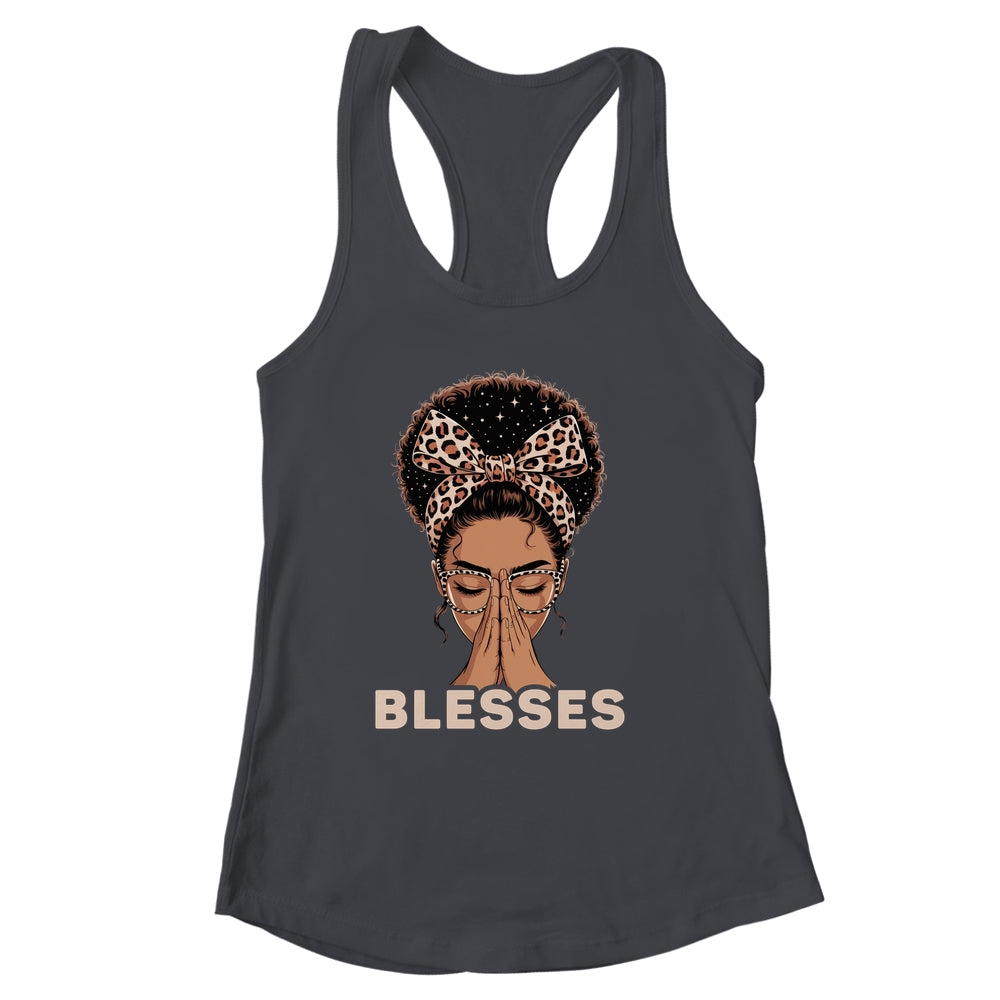 Christian Blessed Black Woman Praying Afro African American Shirt & Tank Top | siriusteestore
