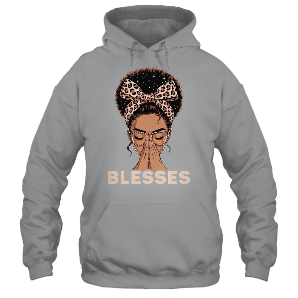 Christian Blessed Black Woman Praying Afro African American Shirt & Tank Top | siriusteestore