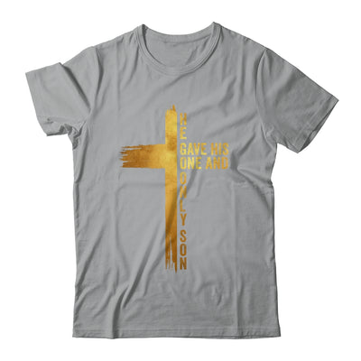 Christian Cross Bible John 3.16 He Gave His One And Only Son Shirt & Hoodie | siriusteestore