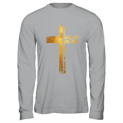 Christian Cross Bible John 3.16 He Gave His One And Only Son Shirt & Hoodie | siriusteestore