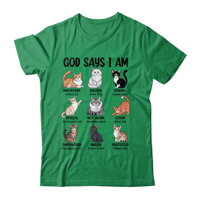 Christian Girl God Says I Am Cat Jesus Faith Bible Verse Shirt & Hoodie | siriusteestore