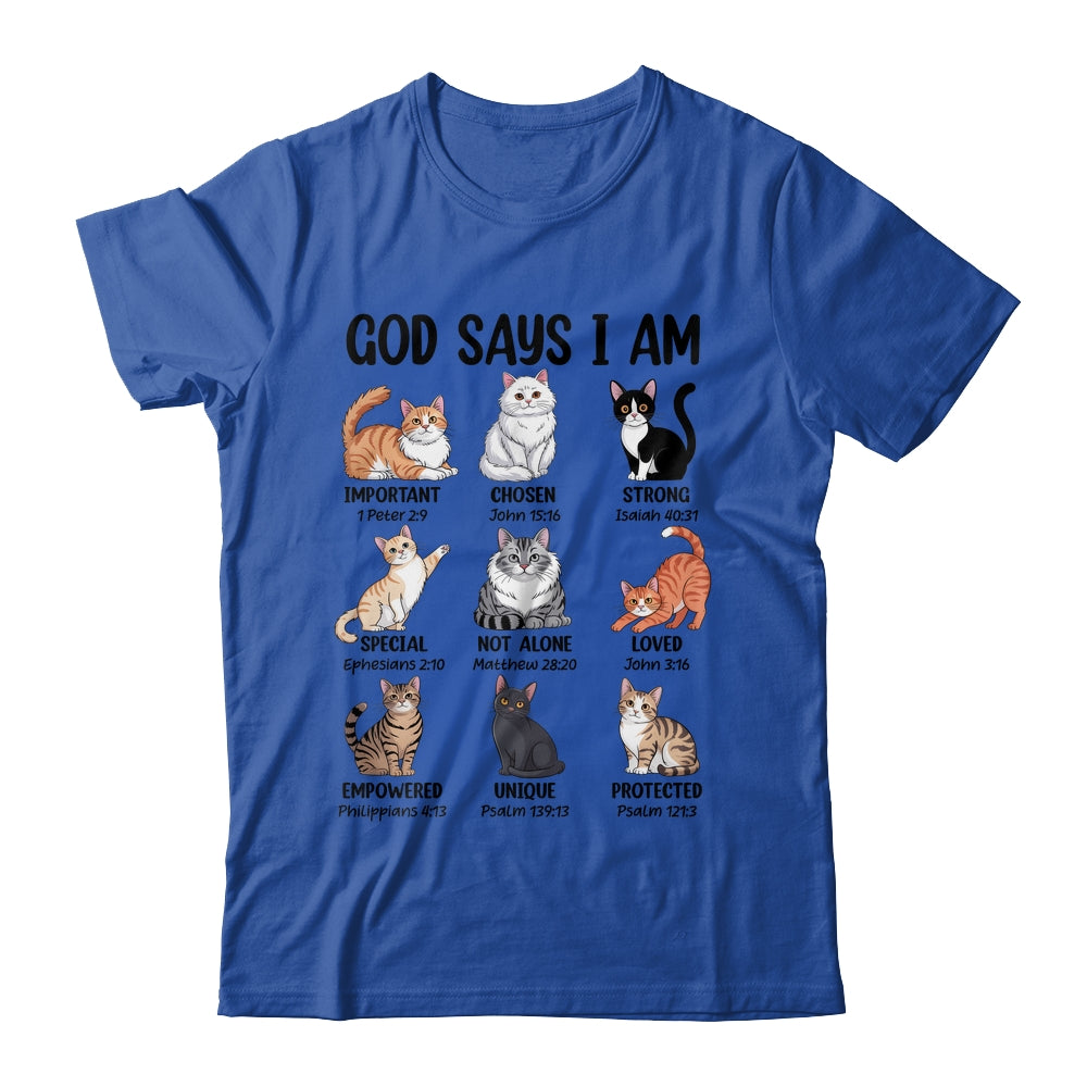 Christian Girl God Says I Am Cat Jesus Faith Bible Verse Shirt & Hoodie | siriusteestore