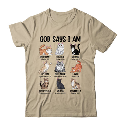 Christian Girl God Says I Am Cat Jesus Faith Bible Verse Shirt & Hoodie | siriusteestore
