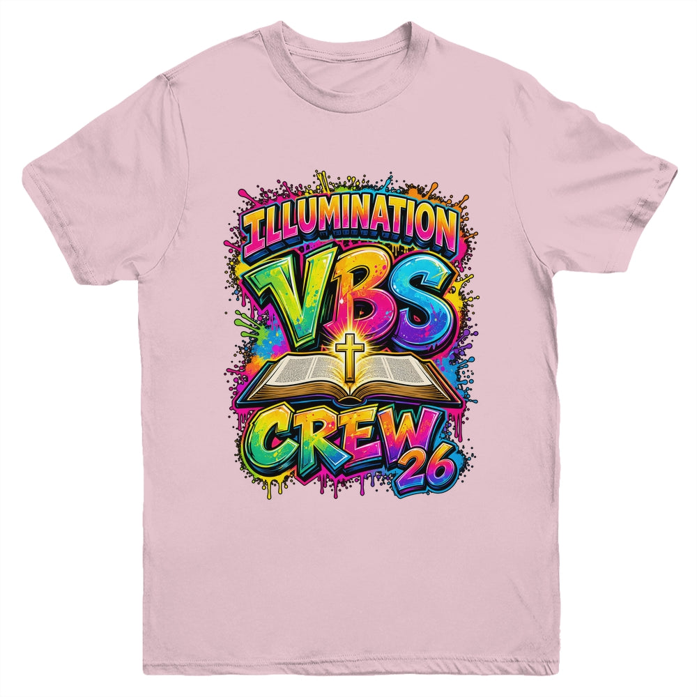 Christian Illumination Vbs Crew 2026 Youth Camp Volunteer Youth Shirt | siriusteestore