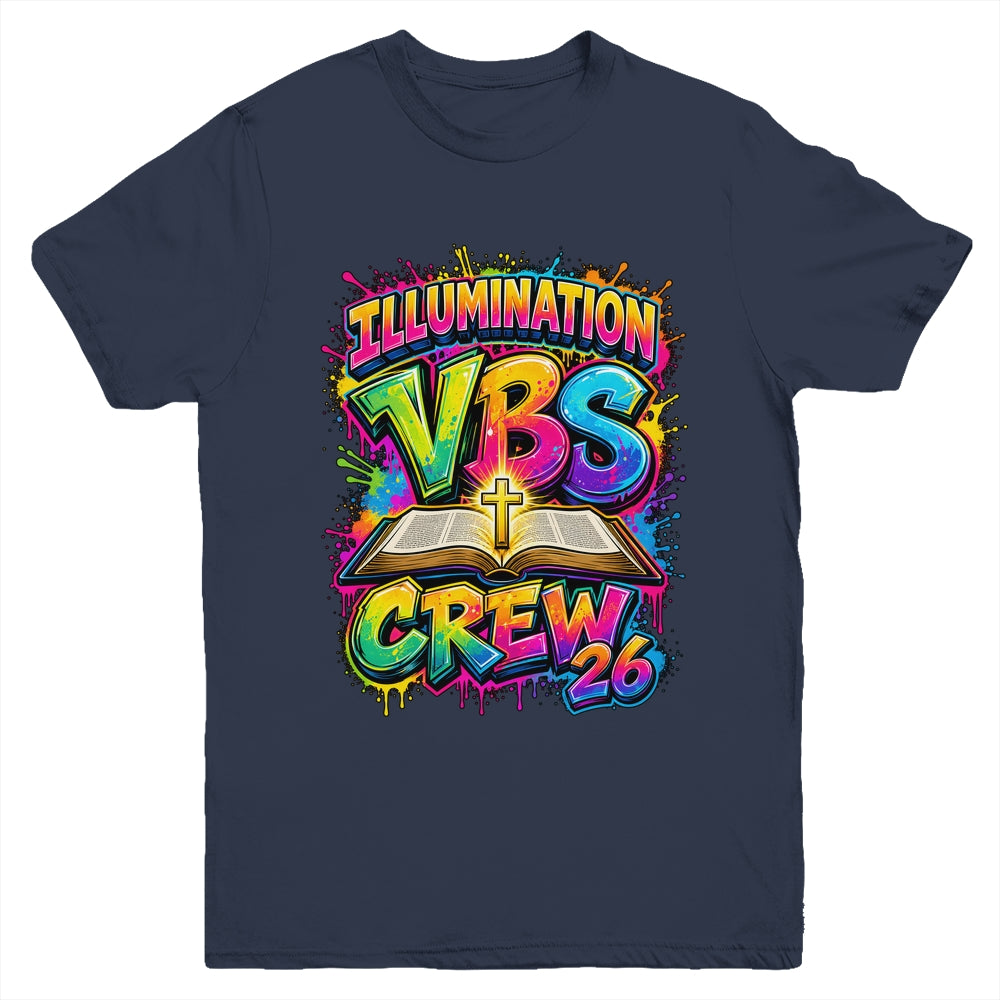Christian Illumination Vbs Crew 2026 Youth Camp Volunteer Youth Shirt | siriusteestore