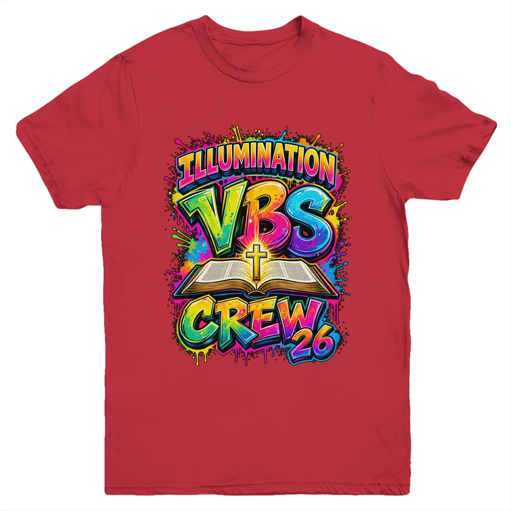 Christian Illumination Vbs Crew 2026 Youth Camp Volunteer Youth Shirt | siriusteestore