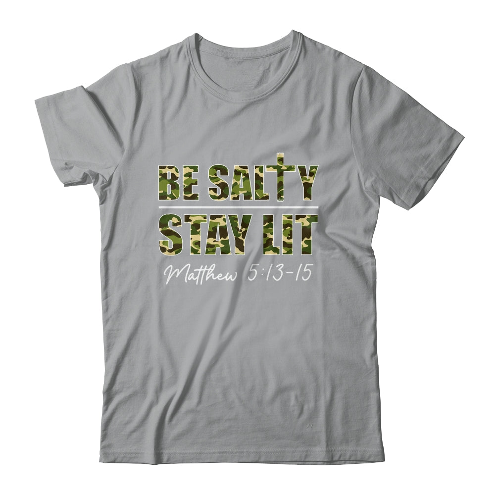 Christian Men Women Bible Verse Be Salty Stay Lit Matthew Shirt & Hoodie | siriusteestore