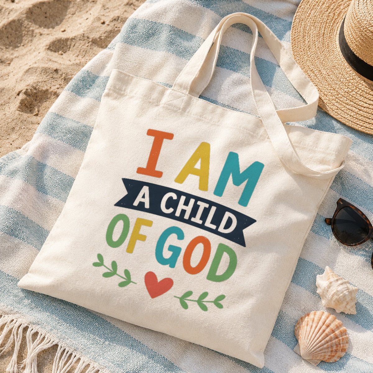 Christian Tote Bag For Women I Am A Child Of God Bible Verse Canvas Bag Church Gift Religious Faith Tote Bags Beach Shopping Grocery Reusable Everyday Use Shirt & Hoodie | siriusteestore