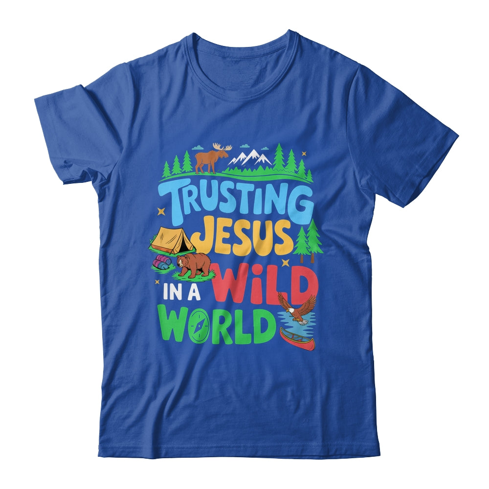 Christian VBS Trusting Jesus In A Wild World Summer Camping Shirt & Tank Top | siriusteestore