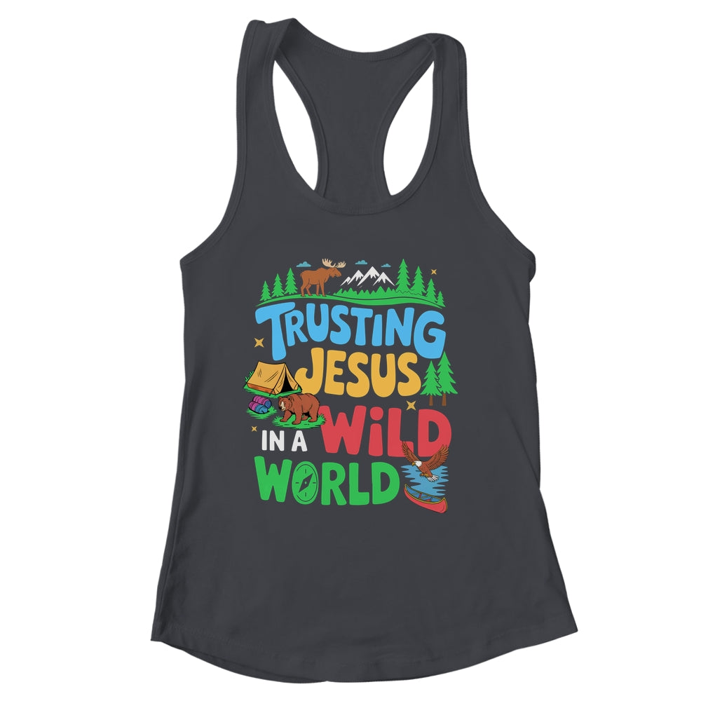 Christian VBS Trusting Jesus In A Wild World Summer Camping Shirt & Tank Top | siriusteestore
