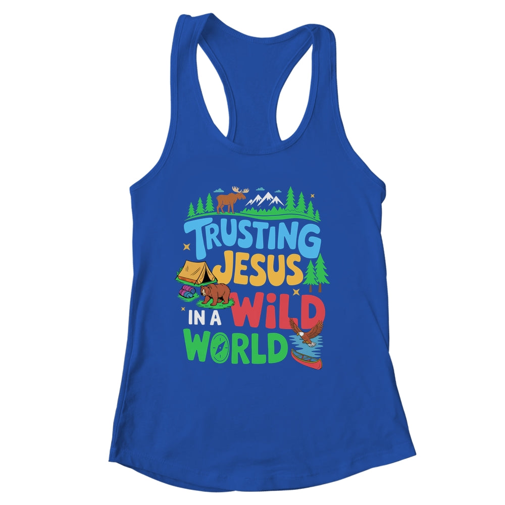 Christian VBS Trusting Jesus In A Wild World Summer Camping Shirt & Tank Top | siriusteestore