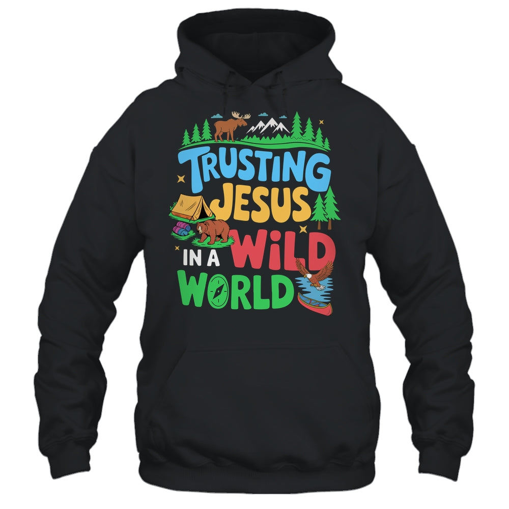 Christian VBS Trusting Jesus In A Wild World Summer Camping Shirt & Tank Top | siriusteestore