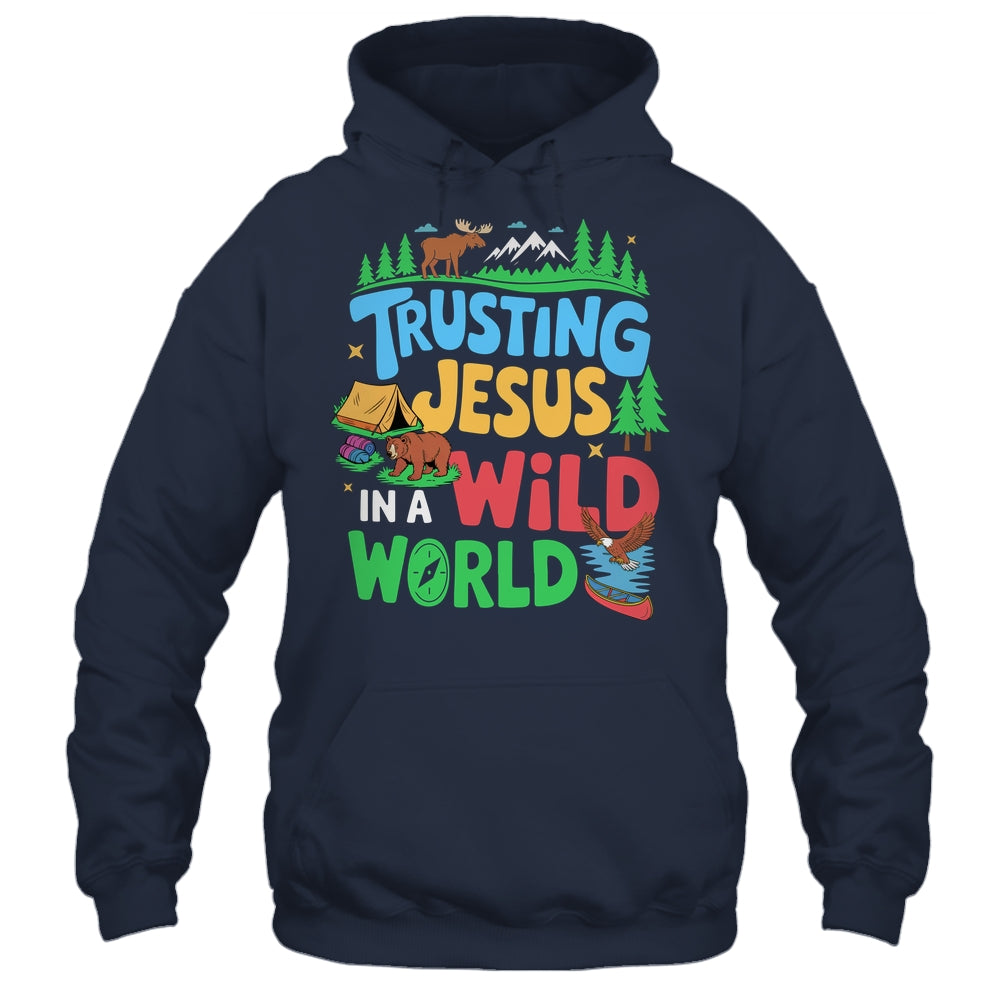 Christian VBS Trusting Jesus In A Wild World Summer Camping Shirt & Tank Top | siriusteestore