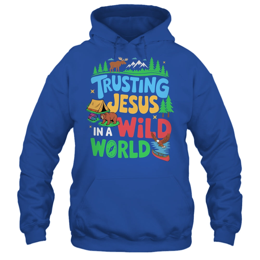 Christian VBS Trusting Jesus In A Wild World Summer Camping Shirt & Tank Top | siriusteestore