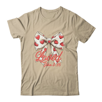 Christian Women Valentines Day Loved Retro John Bible Verse Shirt & Sweatshirt | siriusteestore