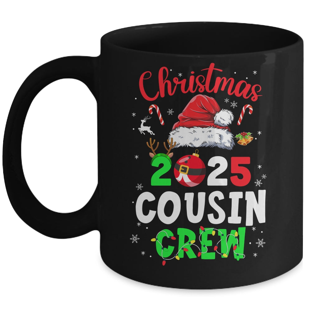 Christmas 2025 Cousin Crew Santa Hat For Men Women Kids Mug | siriusteestore