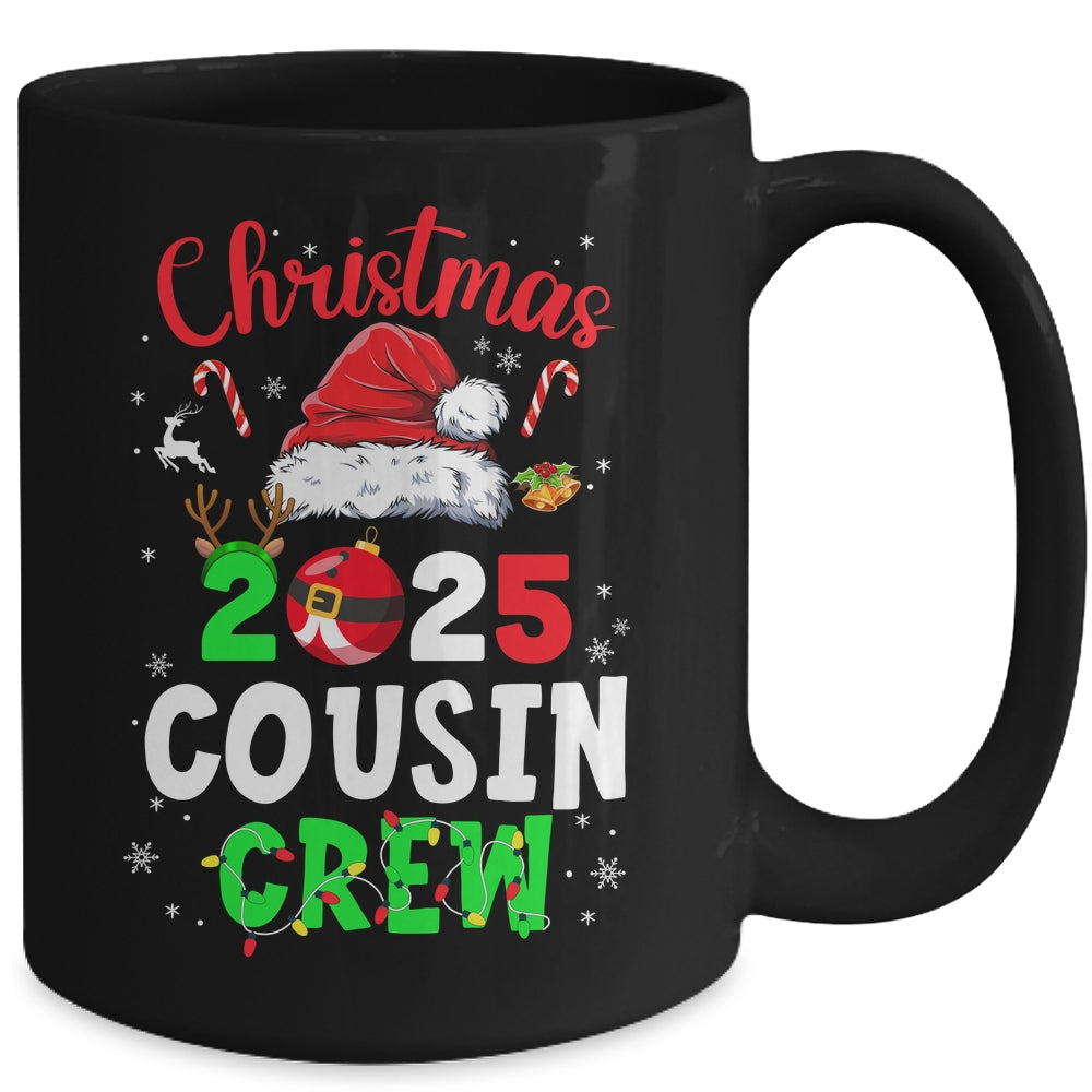 Christmas 2025 Cousin Crew Santa Hat For Men Women Kids Mug | siriusteestore
