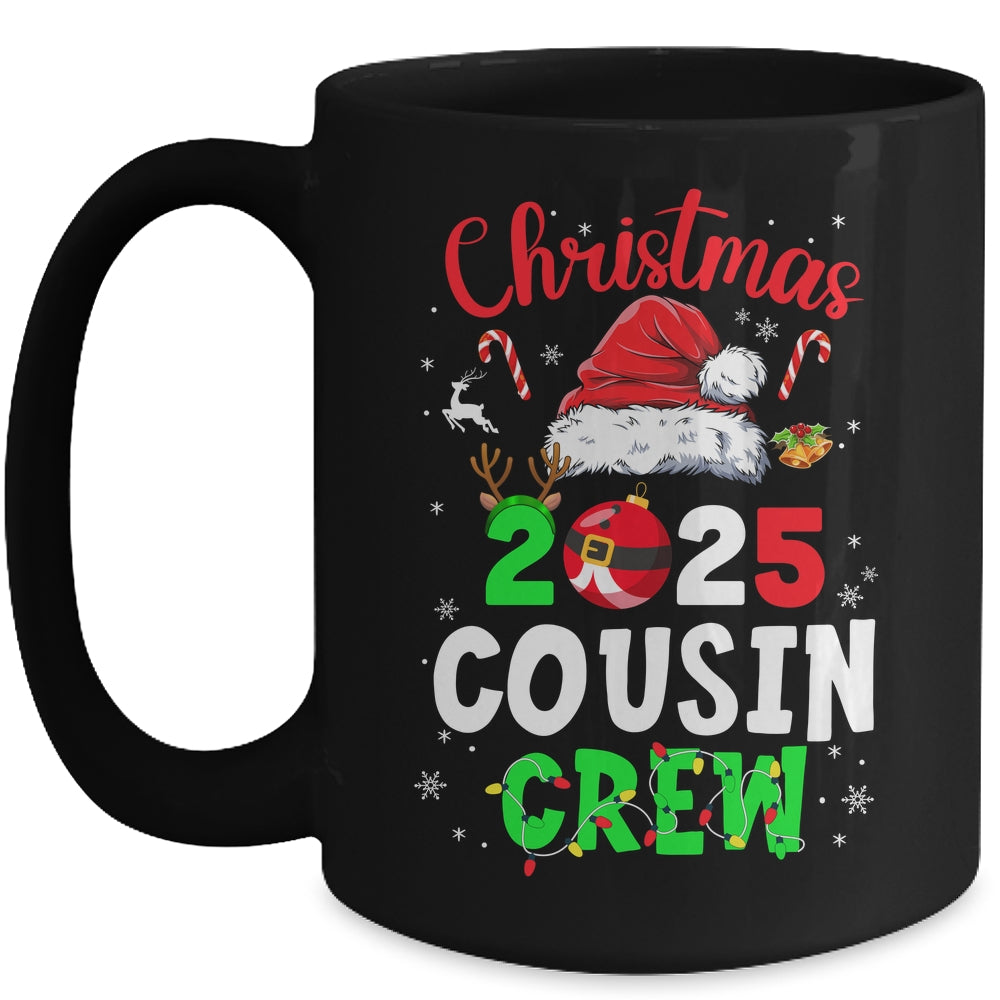 Christmas 2025 Cousin Crew Santa Hat For Men Women Kids Mug | siriusteestore