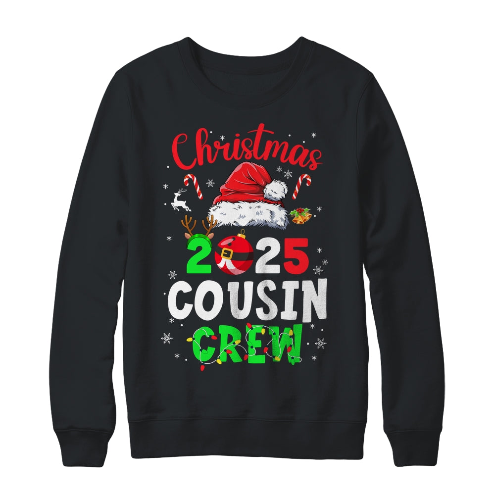 Christmas 2025 Cousin Crew Santa Hat For Men Women Kids Shirt & Sweatshirt | siriusteestore
