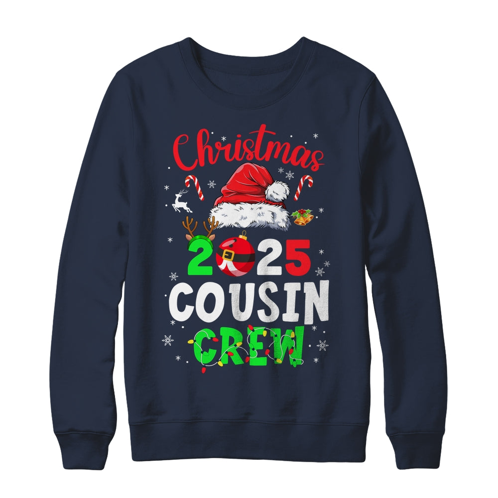 Christmas 2025 Cousin Crew Santa Hat For Men Women Kids Shirt & Sweatshirt | siriusteestore