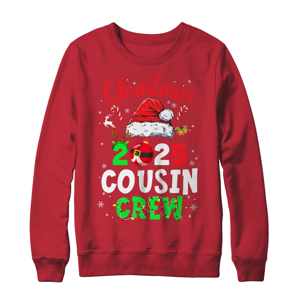 Christmas 2025 Cousin Crew Santa Hat For Men Women Kids Shirt & Sweatshirt | siriusteestore