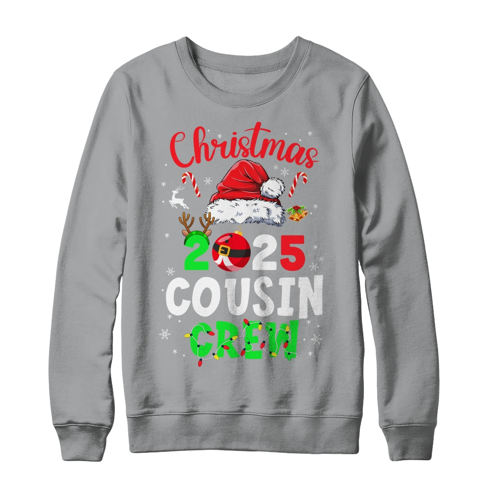 Christmas 2025 Cousin Crew Santa Hat For Men Women Kids Shirt & Sweatshirt | siriusteestore