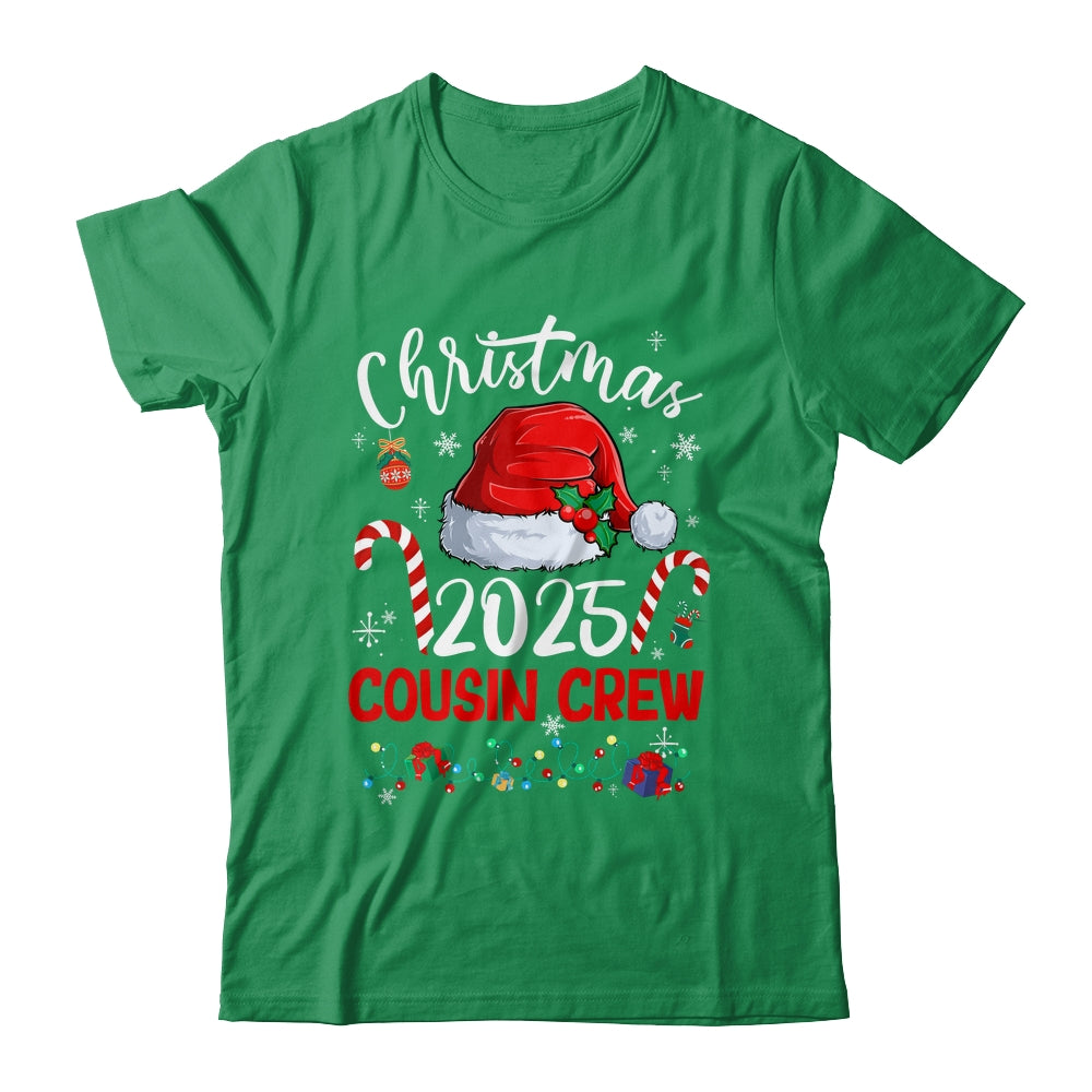 Christmas 2025 Cousin Crew Santa Hat Men Women Kids Shirt & Sweatshirt | siriusteestore