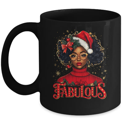 Christmas African American Melanin Afro Sleigh Queen Mug | siriusteestore
