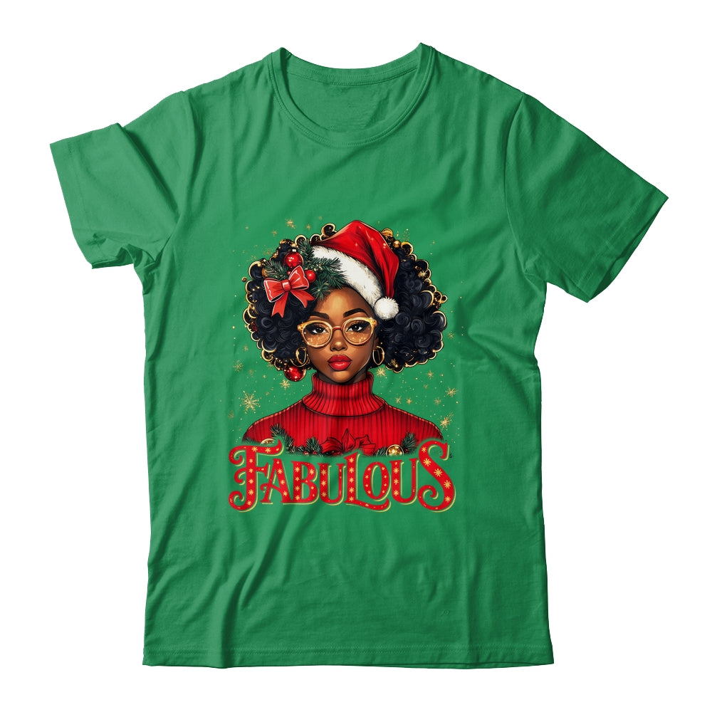 Christmas African American Melanin Afro Sleigh Queen Shirt & Sweatshirt | siriusteestore