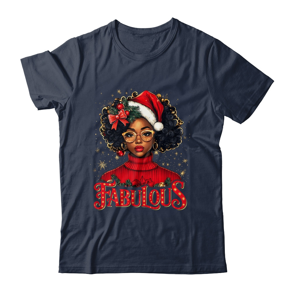 Christmas African American Melanin Afro Sleigh Queen Shirt & Sweatshirt | siriusteestore