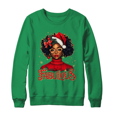 Christmas African American Melanin Afro Sleigh Queen Shirt & Sweatshirt | siriusteestore