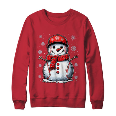 Christmas Baseball Snowman Boys Baseball Christmas Women Men Shirt & Sweatshirt | siriusteestore