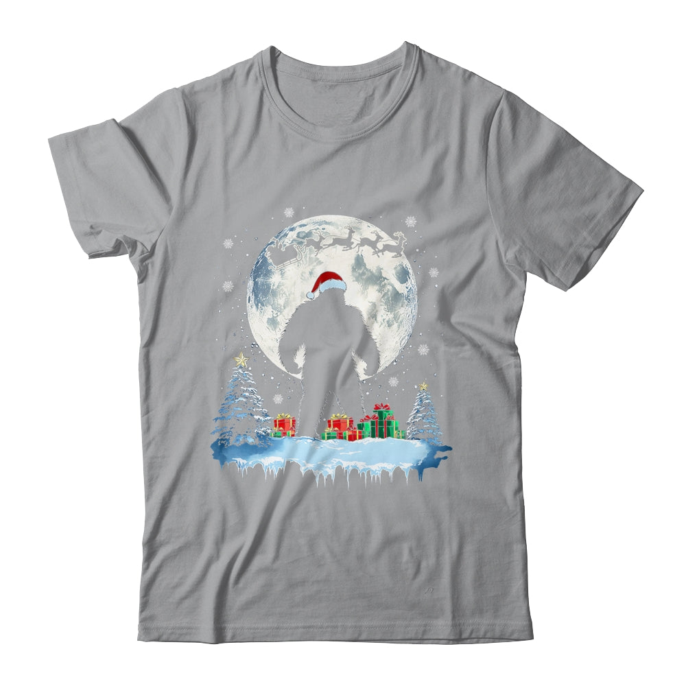 Christmas Bigfoot Santa Hat Tree Sleigh Moon Reindeer Snow Shirt & Sweatshirt | siriusteestore