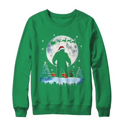 Christmas Bigfoot Santa Hat Tree Sleigh Moon Reindeer Snow Shirt & Sweatshirt | siriusteestore