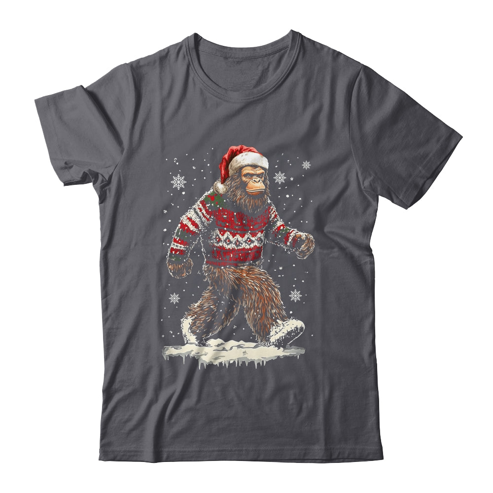 Christmas Bigfoot Sasquatch Funny Bigfoot Ugly Christmas Shirt & Sweatshirt | siriusteestore